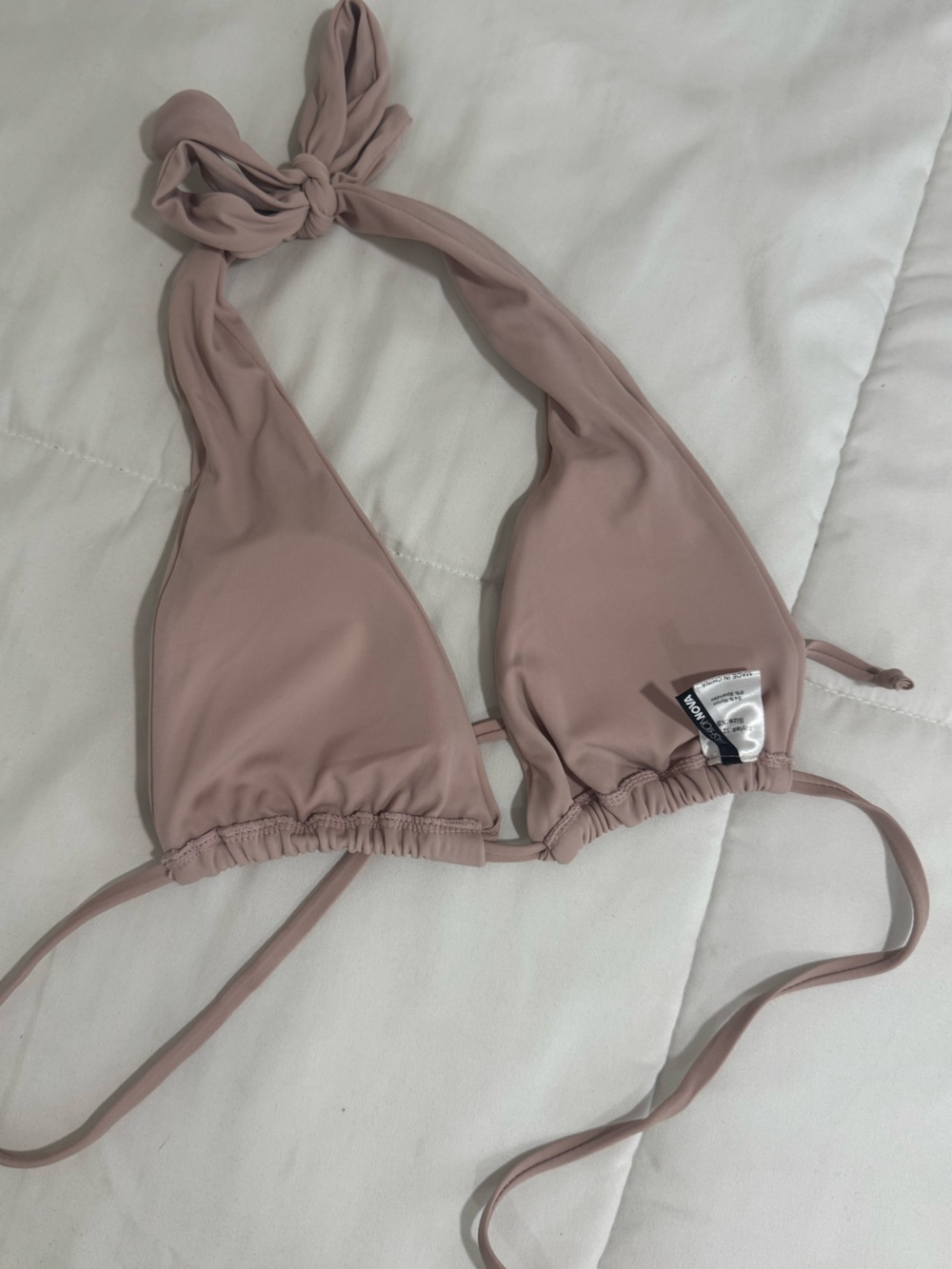 Light Pink Triangle Bikini Top - Picture 2 of 2